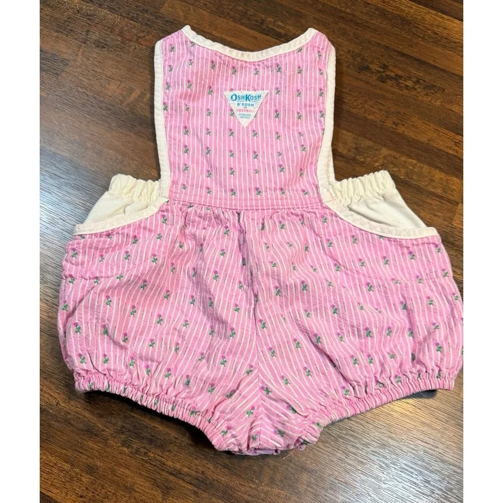 Vintage OshKosh B'gosh girls bubble romper w/ kitty. SZ 12 months.  Rare find